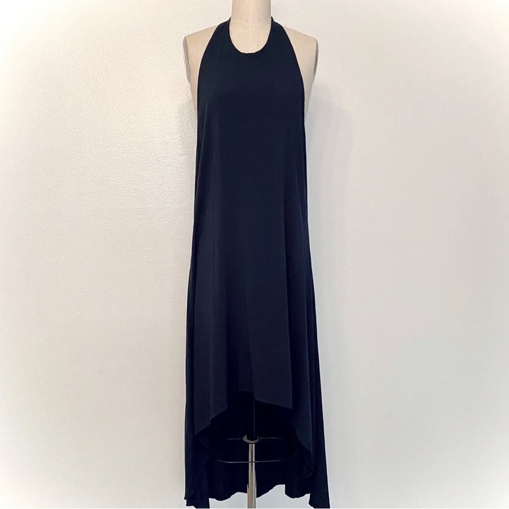 OAK NYC Black High Low Maxi Tank Dress